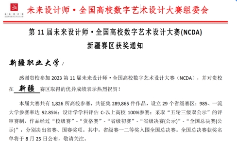 我校师生在全国高校数字艺术设计大赛新疆赛区喜获佳绩