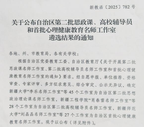 喜报!“周永启辅导员工作室”获批自治区高校辅导员名师工作室!